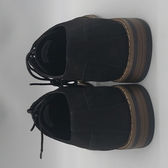 1158- Perry Ellis Suede Men's Shoes Black Color Size 9 - Picture 4 of 9